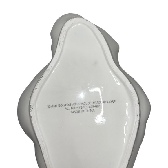 Boston Warehouse Trading Vintage 2002 Santa Claus Shaped Platter 11.5" Christmas - Picture 5 of 6